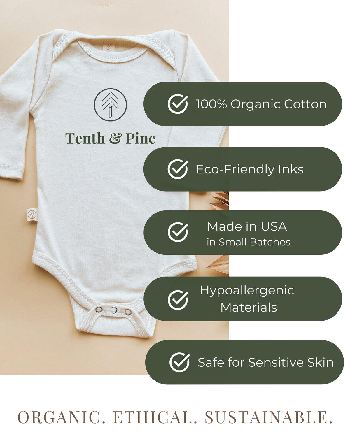 Mama's Little Love Organic Bodysuit Long Sleeve