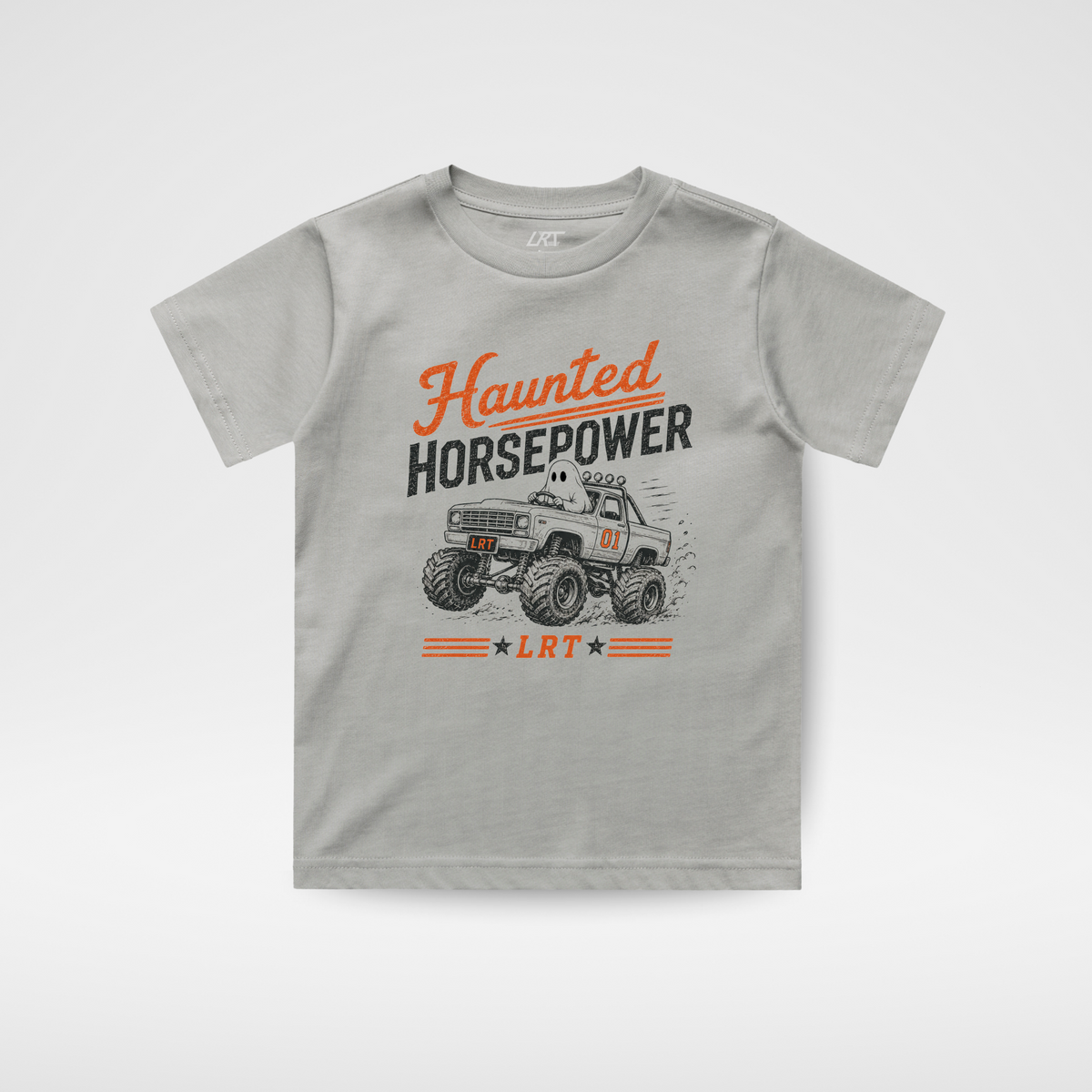 Haunted Horsepower Halloween Toddler Tee – Ash